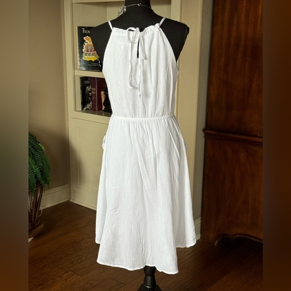 B Smart White Dress‎ Embroidery Lace Trim - Picture 5 of 12